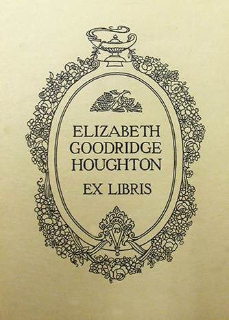 Elizabeth G Houghton bookplate
