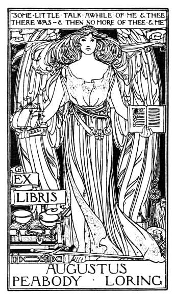 Augustus Loring bookplate